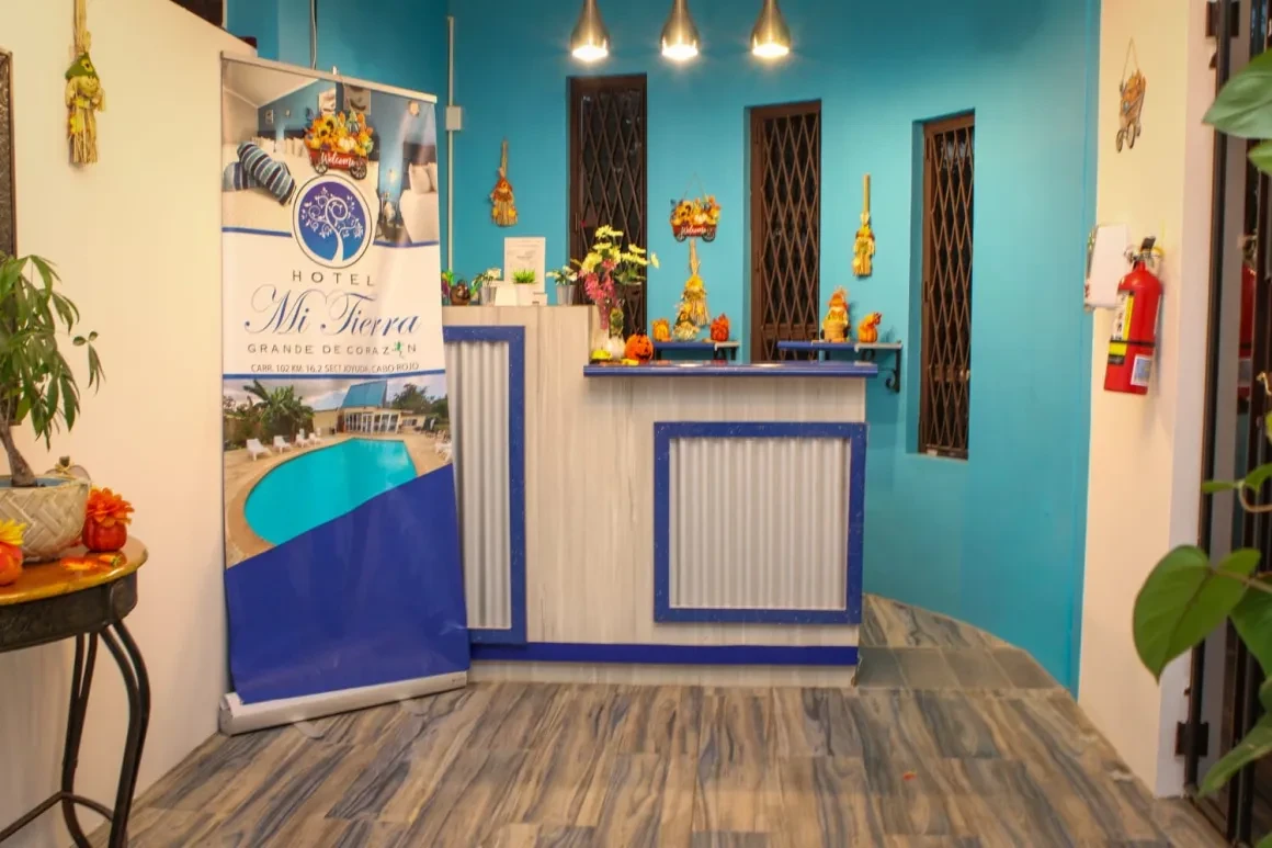 Recepción de Hotel Mi Tierra